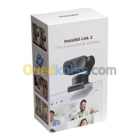 INSTA360 LINK 2C - WEBCAM IA 4K UHD - 1/2" CMOS - HDR - DUAL MICROPHONES IA - USB TYPE-C - PLUG & PLAY - BLACK
