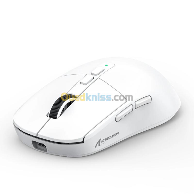 ATTACK SHARK X6 - SOURIS FILAIRE & SANS FIL - BLUETOOTH - USB 2.4G - 7 BOUTONS - 26000 DPI - WHITE 6