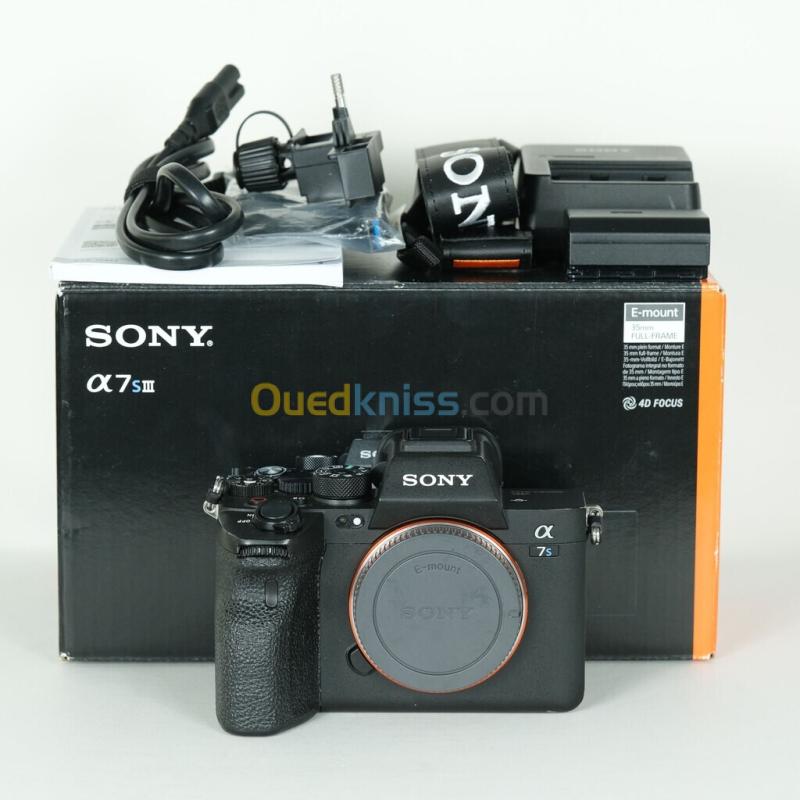 SONY ALPHA 7S III - ILCE-7SM3 - APPAREIL PHOTO NUMÉRIQUE - HYBRIDE PLEIN FORMAT - 12.1MP - 4K 120P - WI-FI - BLUETOOTH - BOÎTIER NU.