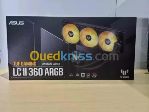 WATERCOOLING ASUS TUF GAMING LC II 360 ARGB - 3 FAN 120 MM - TUBE RENFORCÉ -MULTI SOCKET- AURA SYNC 6