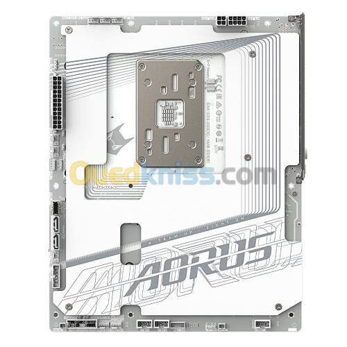 GIGABYTE B850 AORUS STEALTH ICE - CARTE MÈRE ATX - SOCKET AM5 - 4 x DDR5 - 1 x PCIe 5.0 X16 - 4 x M.2 NVMe - WIFI 7 - BT 5.4 - LAN 5GBE - USB 3.2 - WHITE 4