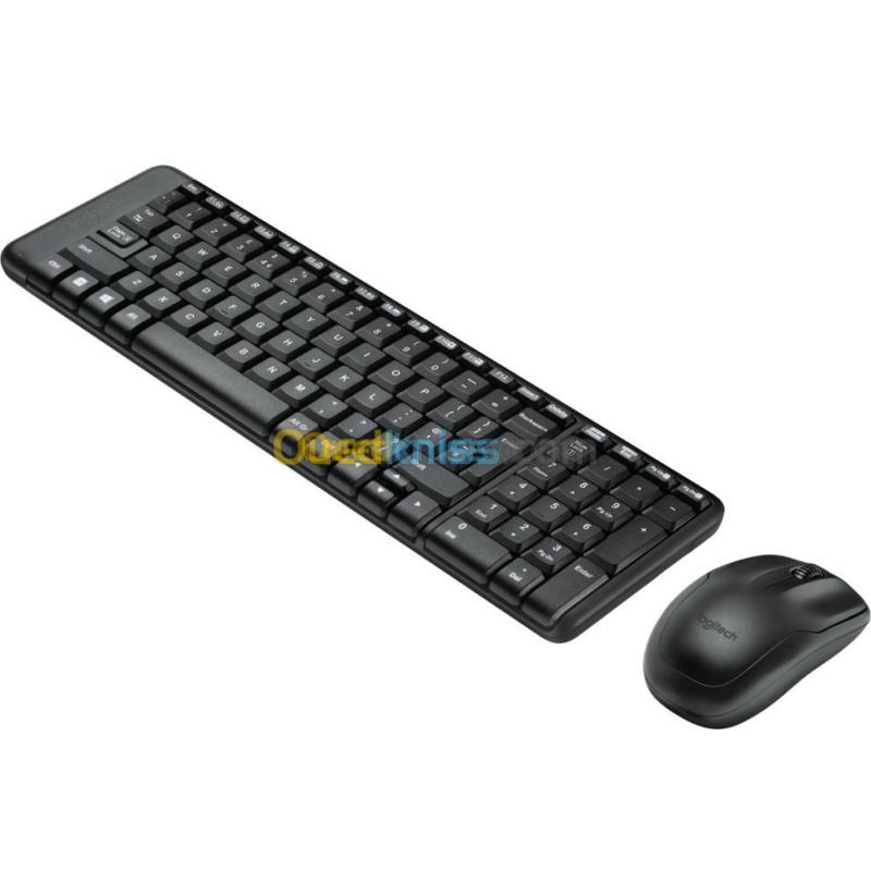 PACK CLAVIER + SOURIS LOGITECH MK220 SANS FIL - USB NANO RÉCEPTEUR- COMPACT-2.4 GHz - NOIR 5