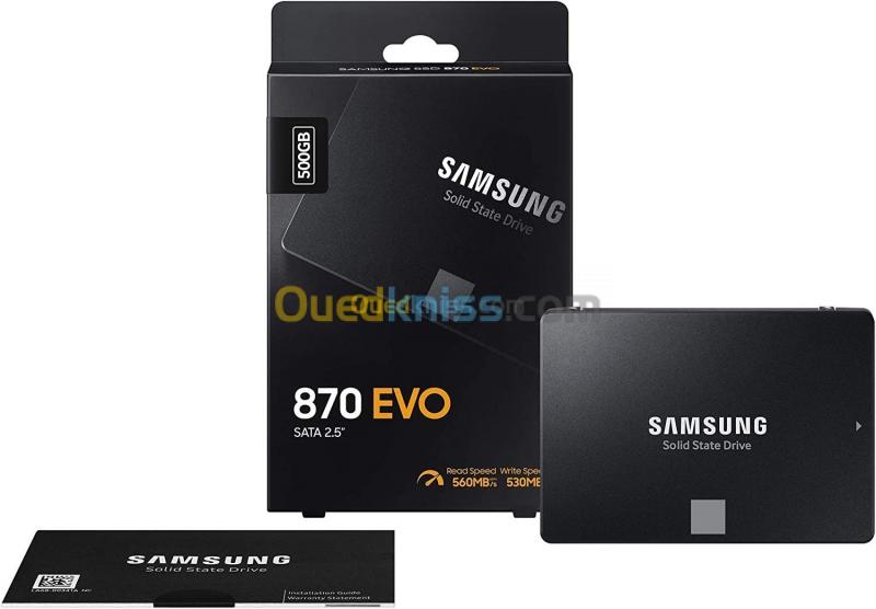  Samsung SSD 870 EVO 500 Go SSD Cache 512 Mo 2.5"