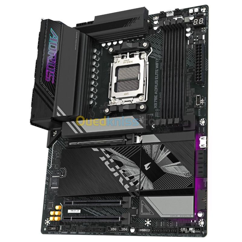 GIGABYTE X870E AORUS ELITE WIFI7 - CARTE MÈRE ATX - SOCKET AM5 - 4xDDR5 - BLUETOOTH - 4xM.2 -LAN 2.5 2