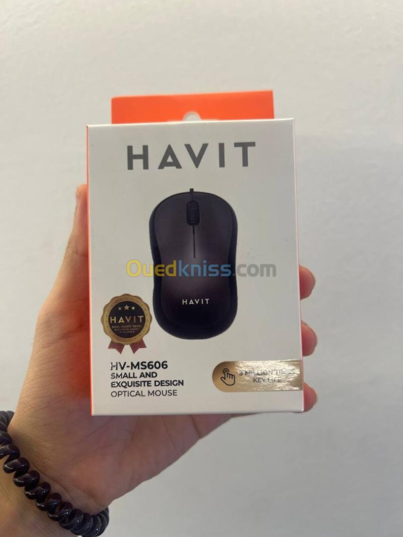 HAVIT HV-MS606 - SOURIS FILAIRE USB - PRÉCISION OPTIQUE - DESIGN ERGONOMIQUE - CONFORTABLE - BLACK