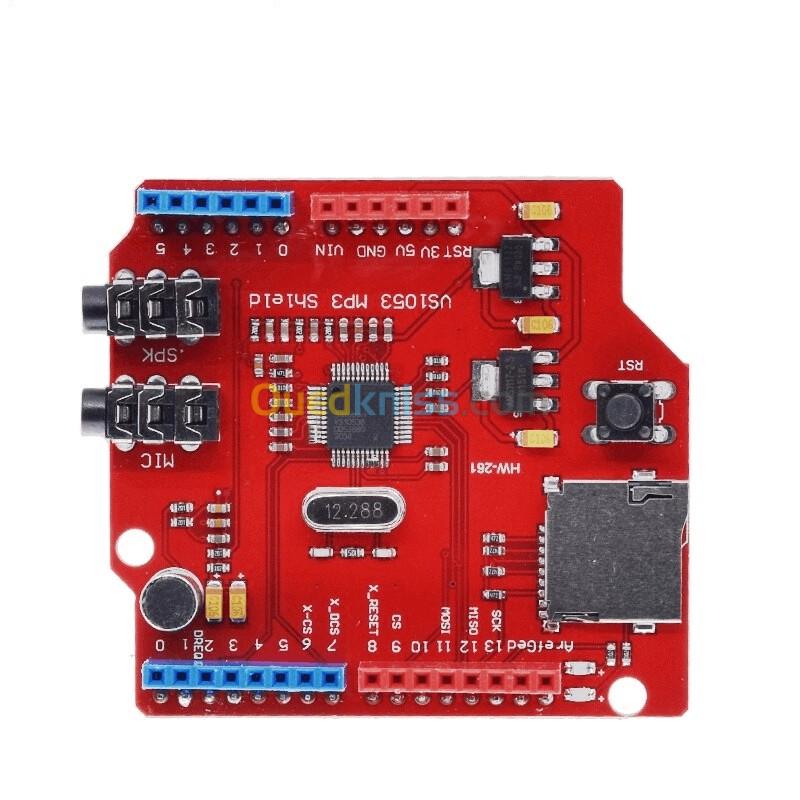 Module MP3 VS1053 (encodeur/decodeur) / VS1053B Shield MP3 Stéréo Lecteur Audio  3
