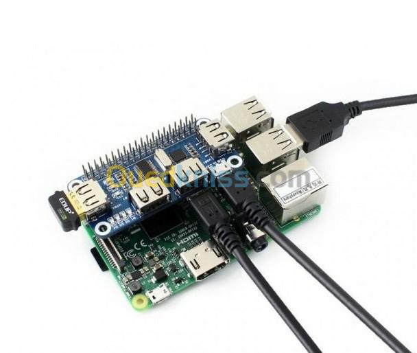  Hub USB Hat 4 Ports Raspberry Pi Arduino