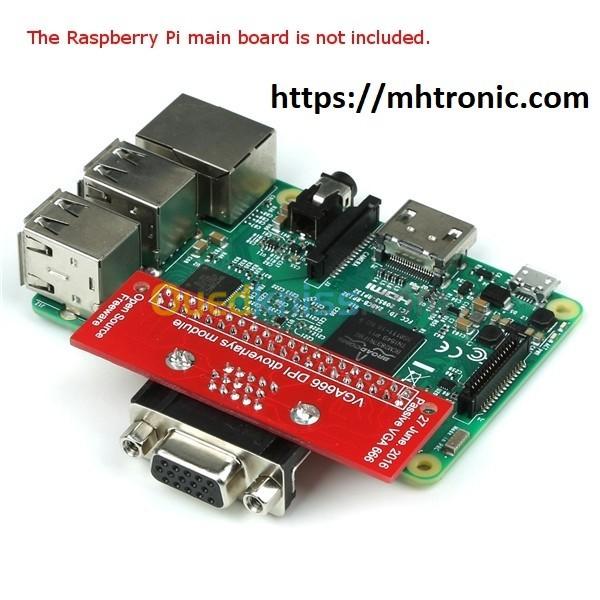  Arduino - Carte adaptateur VGA 666 pour Raspberry Pi 3 modèle B 2B B+ A+