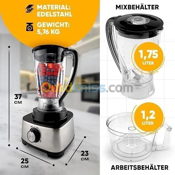 Robot de Cuisine Multifonctions Inox 1,75 L 1200 W 11 Accessoires ProfiCook PC-KM 1063 6