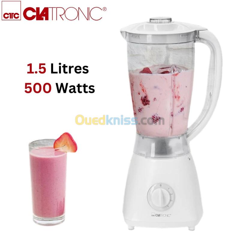 Blender Mixeur Universel Clatronic - 1,5L 500W avec 6 vitesses خلاط كهربائي