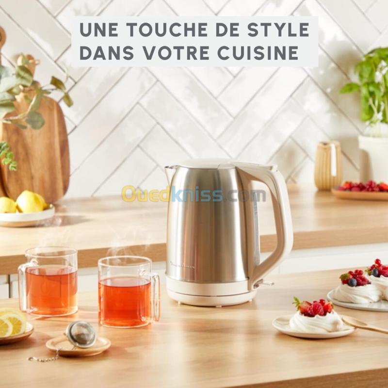 Bouilloire Électrique Moulinex Subito Plus 1.7L 2000W Sans Fil Inox - Indicateur 1 Tasse 6
