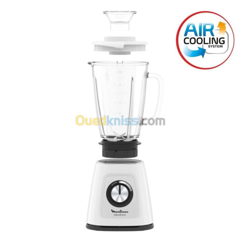 Blender Mixeur En Verre Moulinex Blendforce 800W 1.75L avec 3 Vitesses 6