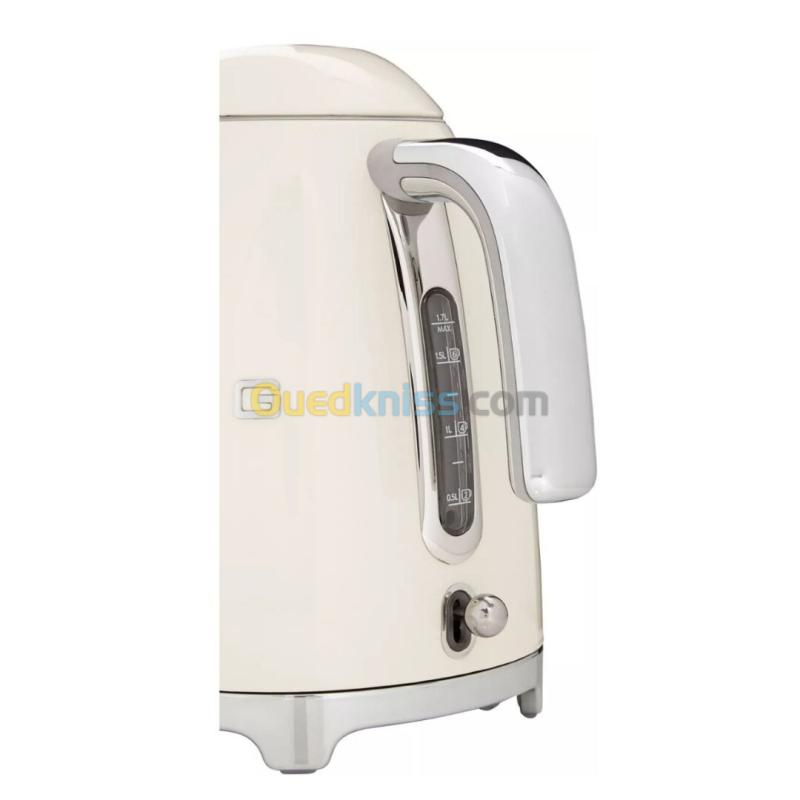 Bouilloire Électrique SMEG Sans fil 1.7L 2400W - Esthétique Années 50 Créme 7