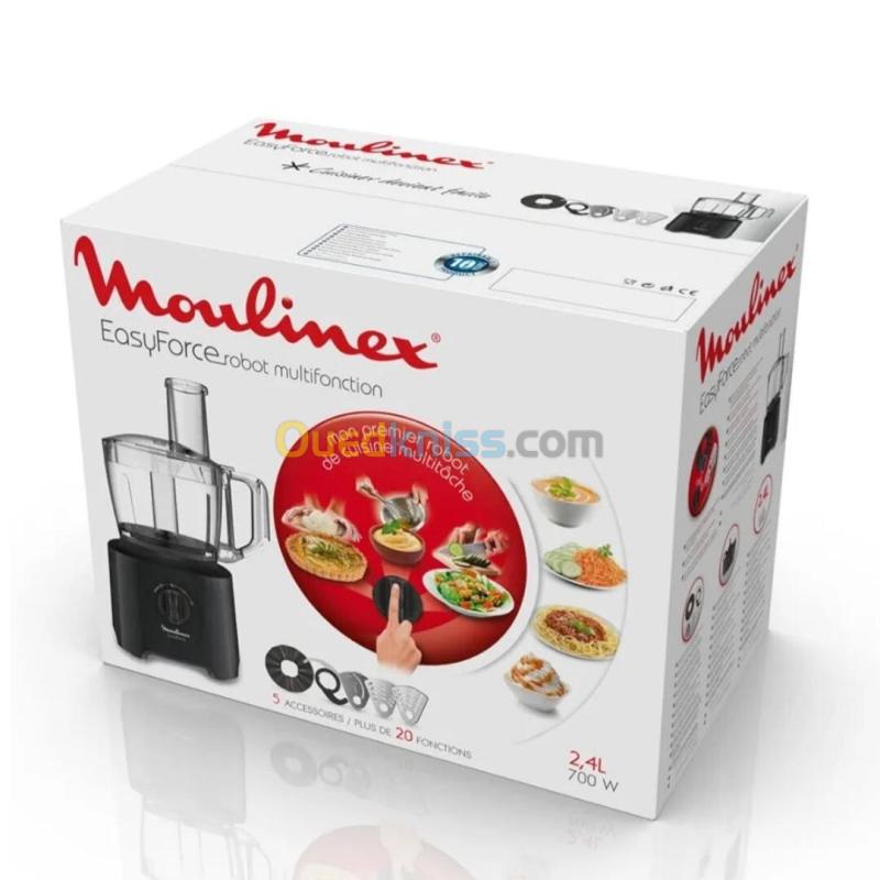 Robot Multifonction Moulinex EasyForce 800W 2.4L Avec 15 Fonctions et 4 Accessoires 8