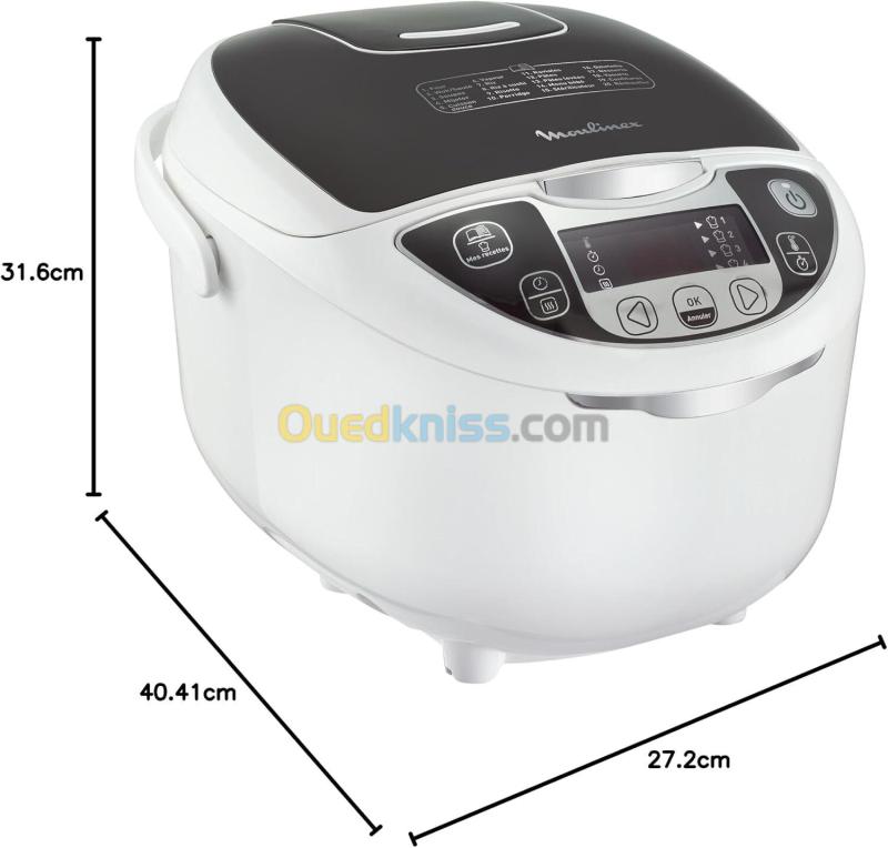 Multicuiseur 5 L 750 W 25 Programmes MOULINEX MK708E10 7