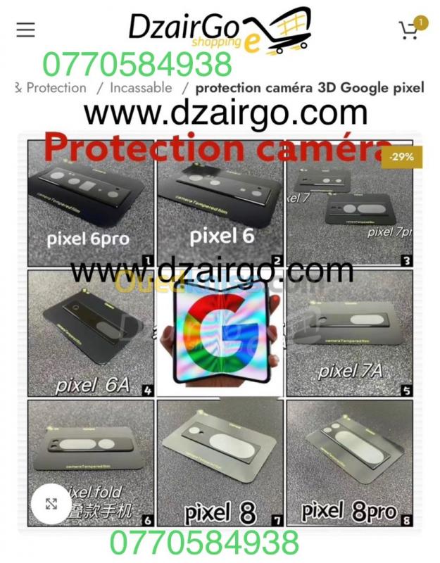  Protection camera 3D google pixel 