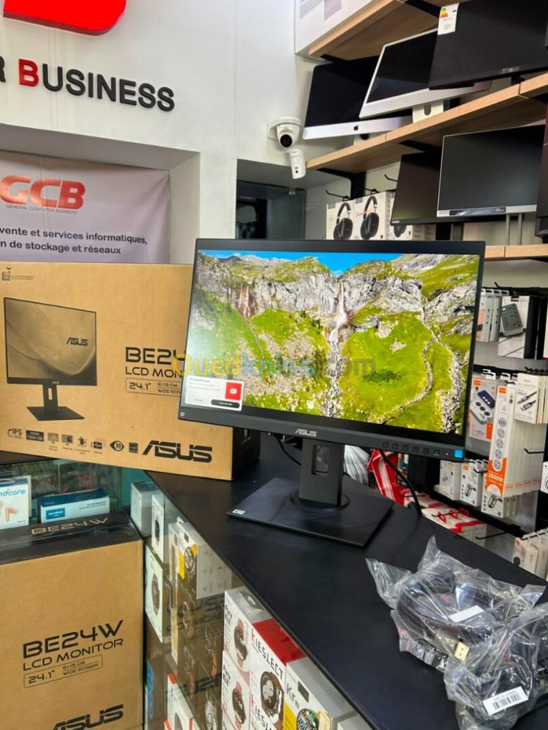 ASUS BE24WQLB Moniteur professionnel avec dalle IPS de 24,1, 16 :10 angle de vision large et colorimétrie 100 % sRGB (1920x1200 WUXGA pied de support ergonomique 4