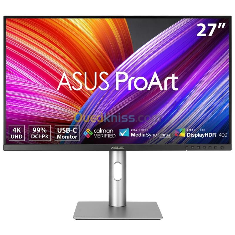 ECRAN ASUS 27" LED - ProArt PA279CRV ( 90LM08E0-B01K70 ) Ecran PC 4K - 3840 x 2160 pixels ms (gris à gris) - Format 16/9 - Dalle IPS - HDR - Adaptive-Sync