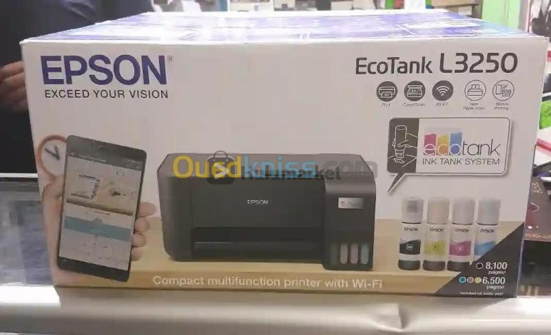 EPSON L3250 Multifonction Couleur A4 avec Réservoir, Usb, Wifi , Wi-Fi Direct 2