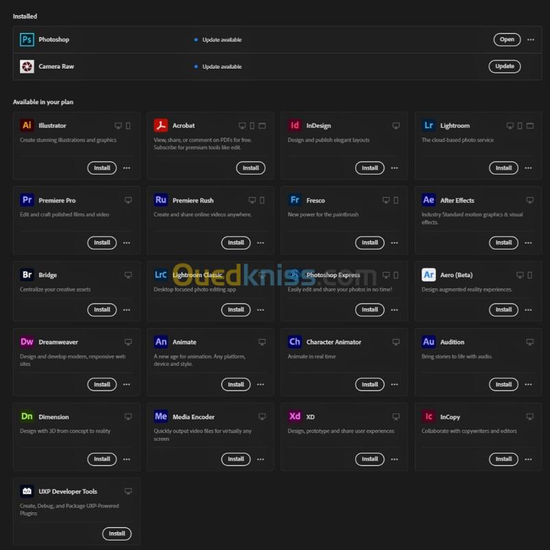 Adobe Creative Cloud Officiel - 12 Mois 2