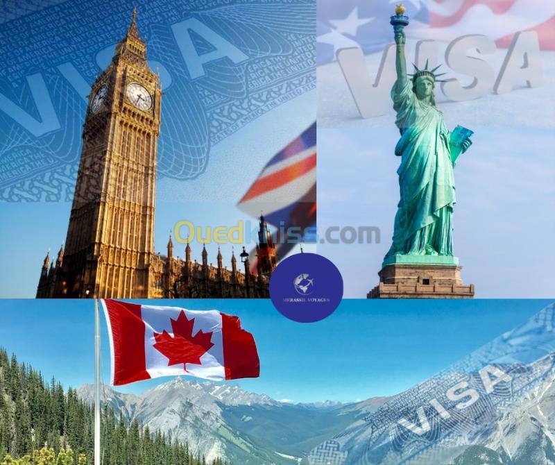  Traitement dossier Visa USA - CANADA - UK 