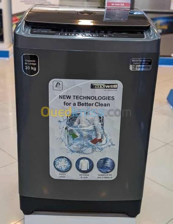 PROMOTION MACHINE A LAVER MAXWELL 20 KG DD INVERTER MOTEUR LG 12