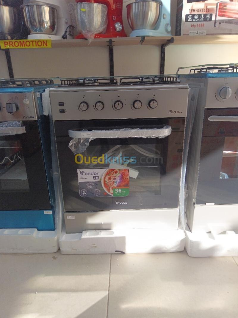 PROMO CUISINIÈRE CONDOR 4 FEUX INOX PITA PLUS VENTILÉ