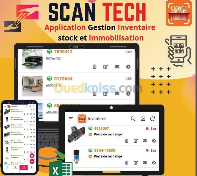  Scanner Code barre et application inventaire 