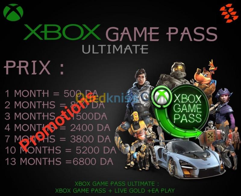  Xbox Game Pass ultimate 1/2/3/4/6/10/13 mois