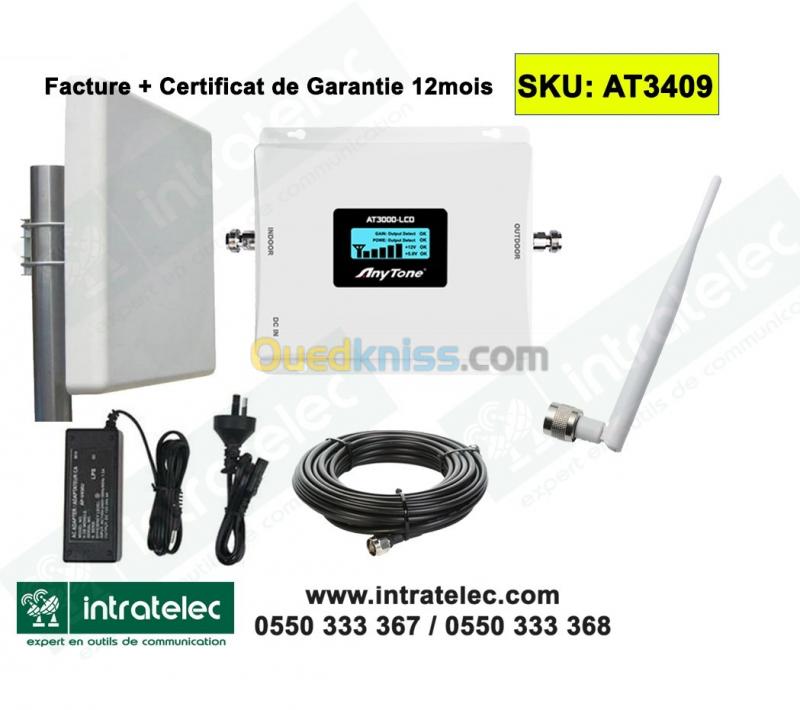  Amplificateur Gsm répéteur Anytone Tri-Band 2G/3G/4G Made in Korea AT3409