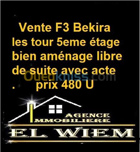 Vente Appartement F3 Constantine Constantine
