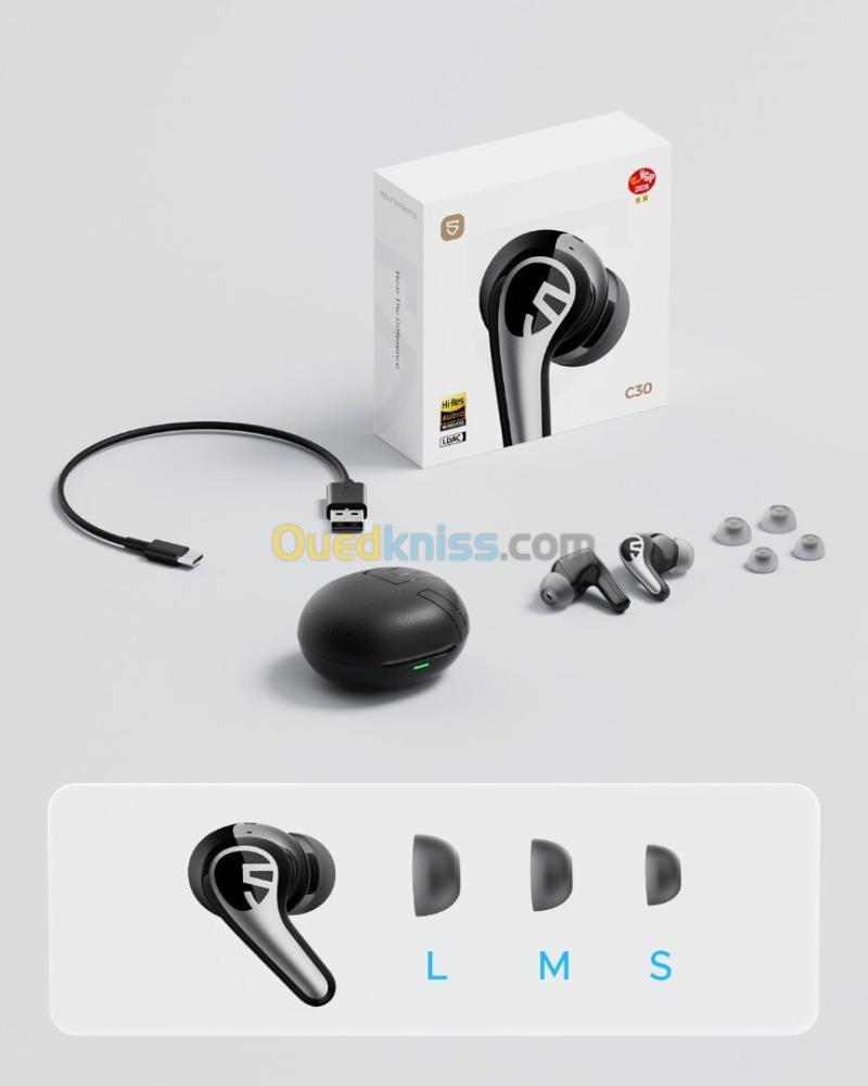 SoundPEATS C30 - ANC -52dB / Hi-Res Audio / 52H Batterie 4