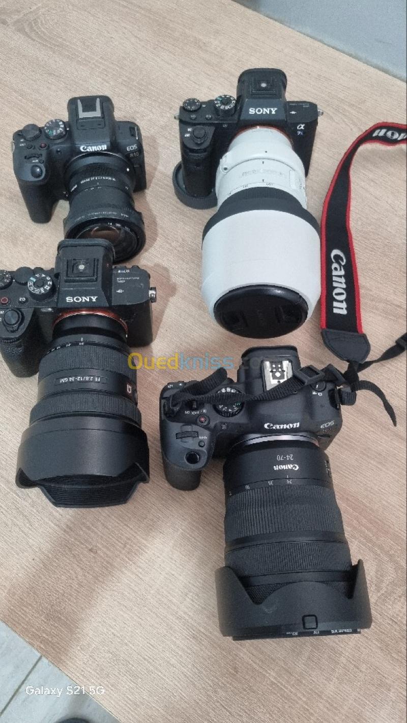 SONY A7SIII A7SII A7III GM 12.24 70.200 F4 85/1.8 90MM 2.8 CANON R7 II R10 RF 24.70 L 2.8 SIGMA 18 55 2.8 FUJI GFX 100SII GF 100.200 WR LM 6