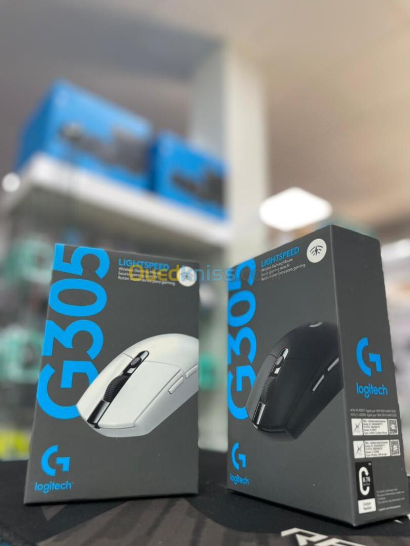 SOURIS LOGITECH GAMING G305 LIGHTSPEED SANS FIL - NOIR ET BLANCHE