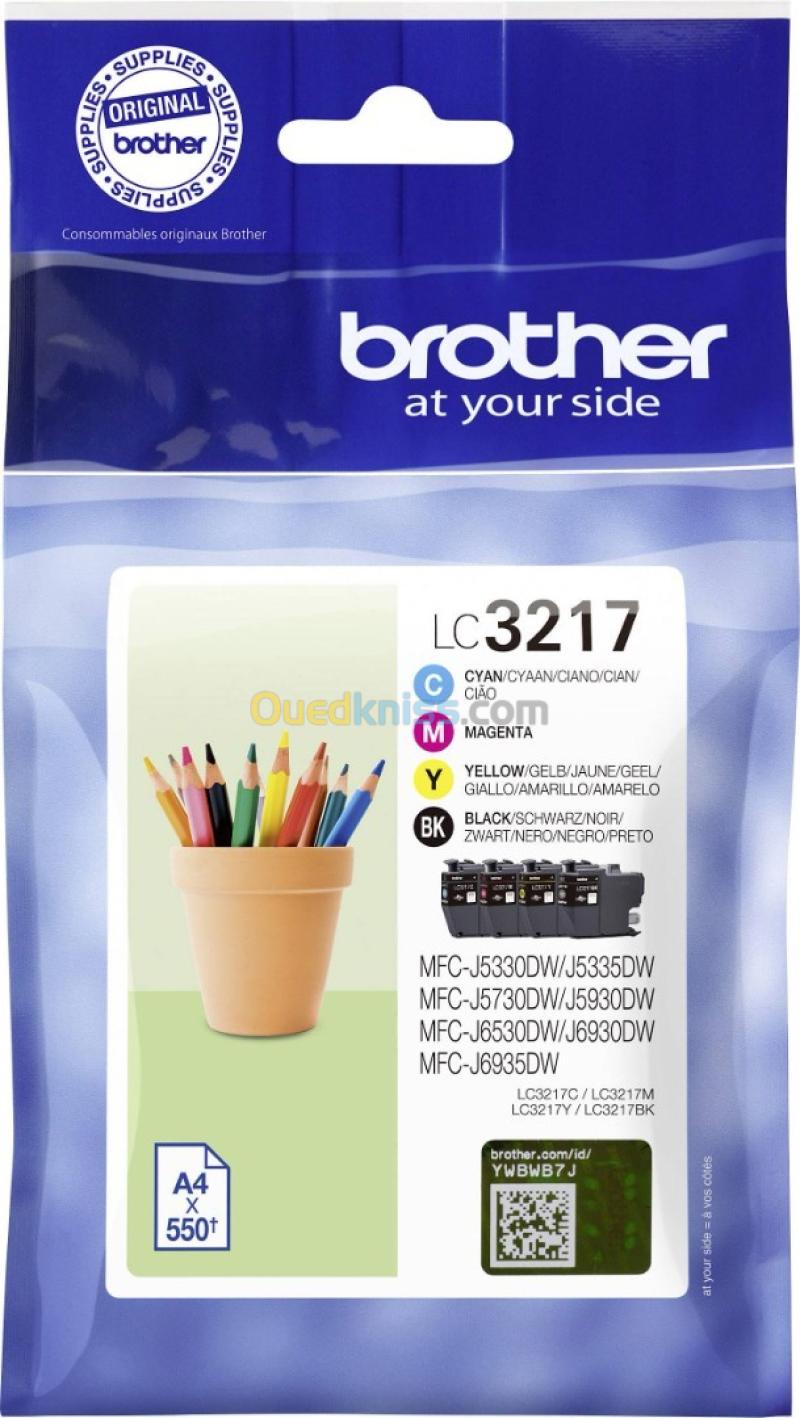 PACK CARTOUCHE BROTHER LC3217 ORIGINAL 2