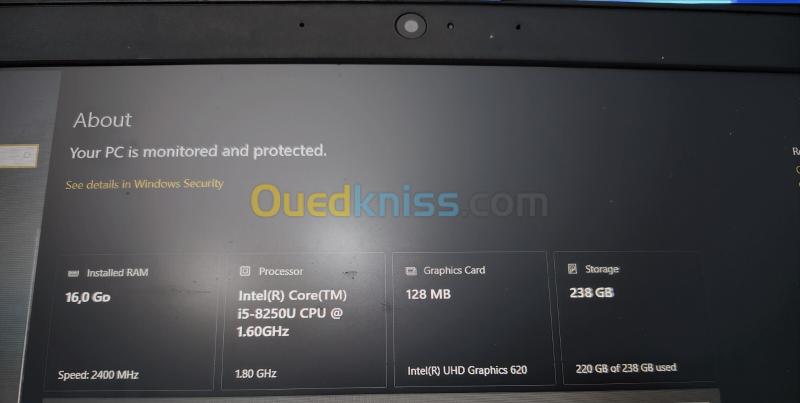 Thinkpad L380 i5 8250u 16 GO
