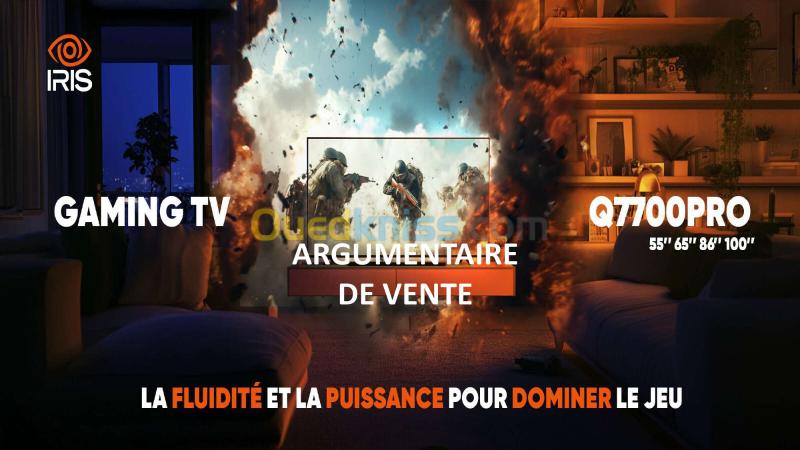 100 Q7700 PRO GAMING TV QLED+ 144HZ