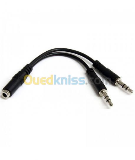 Adaptateur en Y splitter jack & répartiteur AUX  3