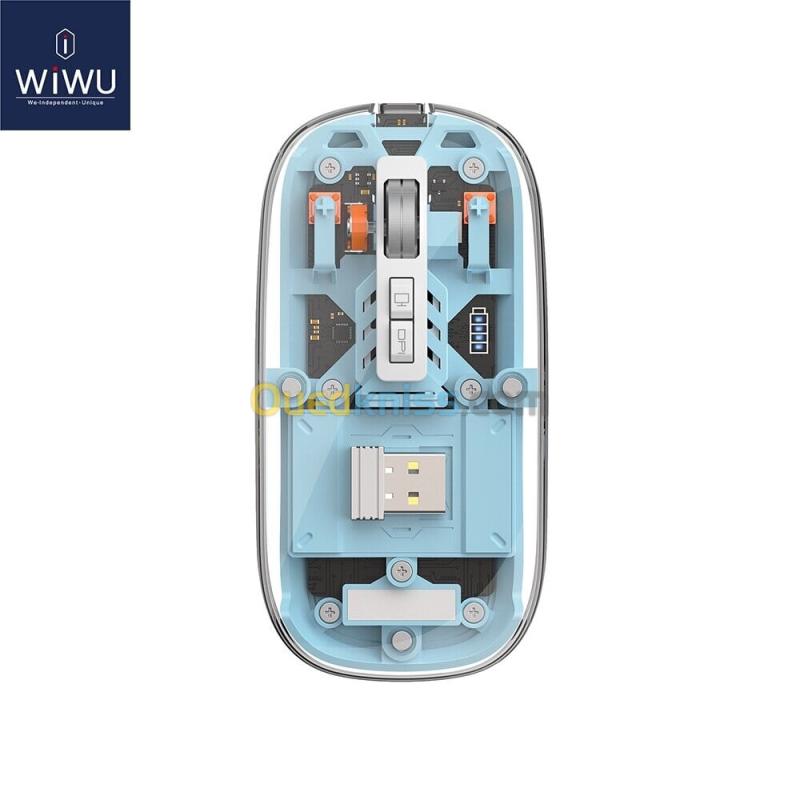Souris sans fil magnétique transparente WiWU Crystal 8
