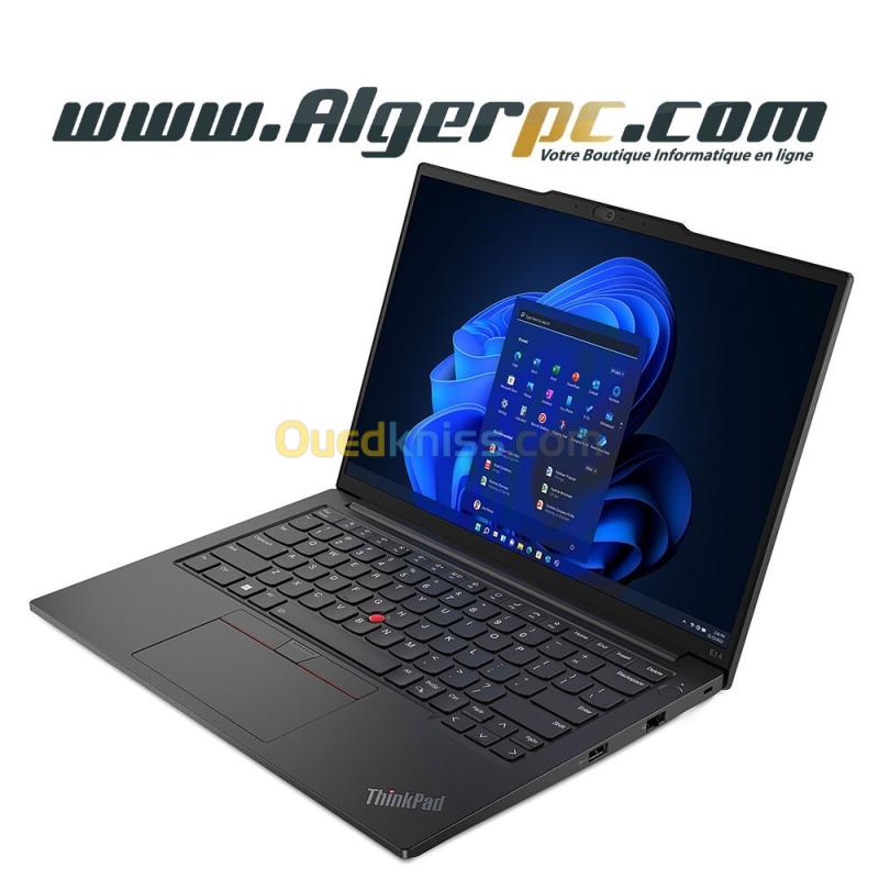 Lenovo Thinkpad E14 Gen 6 Intel Core Ultra 7 155H/16Go DDR5/512 SSD/Ecran 14 pouces WUXGA/Intel Arc graphics/Lecteur dempreintes digitales/Clavier rétroéclairé AZERTY/Windows 11 Pro
