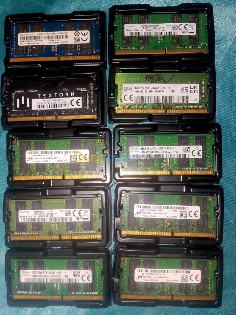 10 RAM 16 Go DDR4 PC PORTABEL de gros ( بيع جملة )