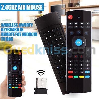  Télécommande Air Mouse Avec Clavier Sans Fil 2.4G - Pour Smart Tv/ Tv Box