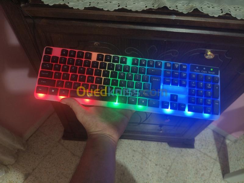 Combo clavirr souris gaming RGB 3