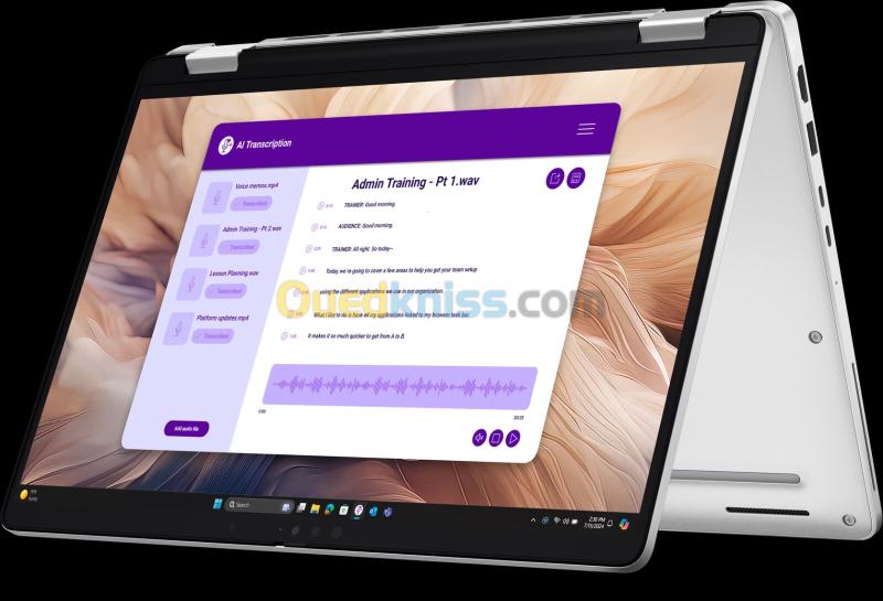 LAPTOP DELL PRO 14 PLUS 2IN1 ULTRA 7 255U 16GB RAM 512GB SSD ECRAN 14" FHD TACTILE 360 3
