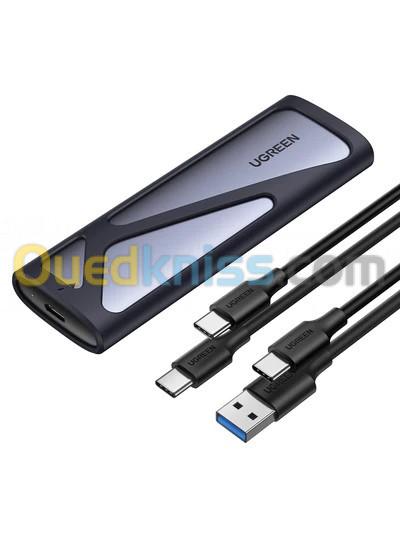  Rack UGREEN / Baseus Boîtier SSD M.2 NVME SATA USB 3.2 / 3.1 up to 10Gbps
