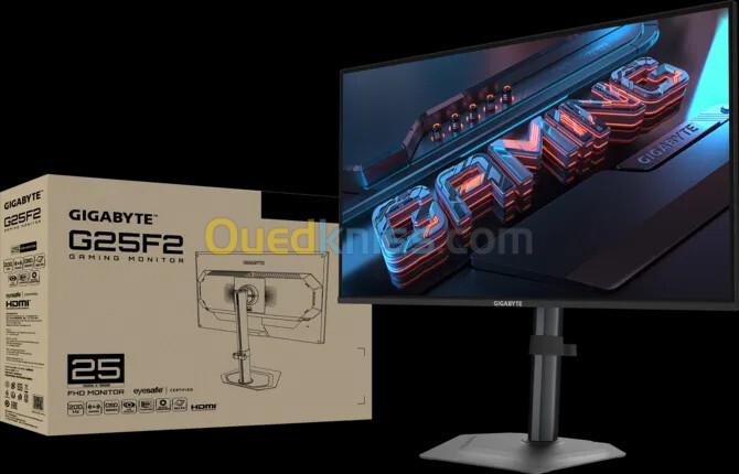 ECRAN GIGABYTE 24.5'' G25F2 1MS 200HZ IPS ADJUSTABLE