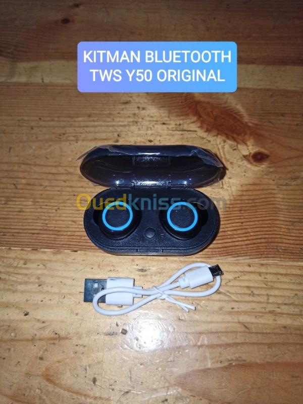  Kitman Bluetooth TWS Y50 Promotion hbaaal 🔥🔥💥 ( Neuf jamais utilise)