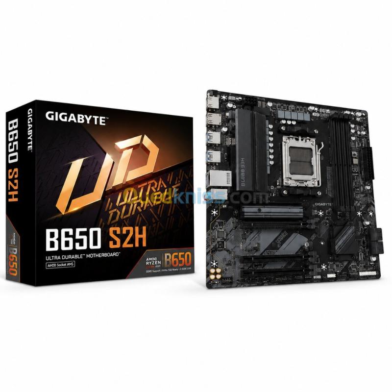 CARTE MERE B650S2H GIGABYTE AMD SOCKET AM5 7TH 8TH 9TH SERIES AMD RYZEN DUAL 2 DDR5 6400