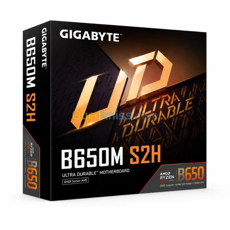 CARTE MERE B650S2H GIGABYTE AMD SOCKET AM5 7TH 8TH 9TH SERIES AMD RYZEN DUAL 2 DDR5 6400 4