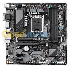 Carte Mère Gigabyte B760M DS3H GEN5 DDR5 LGA1700 PCIe 5.0 Gaming Haute Performance Compatible Intel Core 12e 13e 14e Génération RAM 7600MHz Stable et Rapide 2